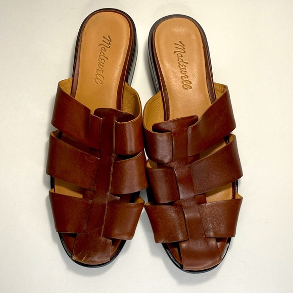 Madewell The Dixson Fisherman Mule in Apple Butter size 71/2 - Picture 2 of 3